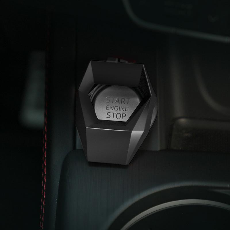 New Car Engine Start Stop Switch Button Cover Decorative Auto Accessories Push Button Sticky Cover Car Interior Car-Styling