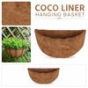 Revestimento de Fibra de Coco para Vasos Suspensos e Meias-Vasos de Parede Inserção Natural de Fibra de Coco para Uso Interno e Externo 12 Polegadas