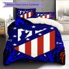 Atlético Madrid Bettwäsche Bettdecke Set Bettbezug Kissenbezug Heimdekoration Geburtstagsgeschenk (1 Bettbezug + 2 Kissenbezüge, ohne Füllung)