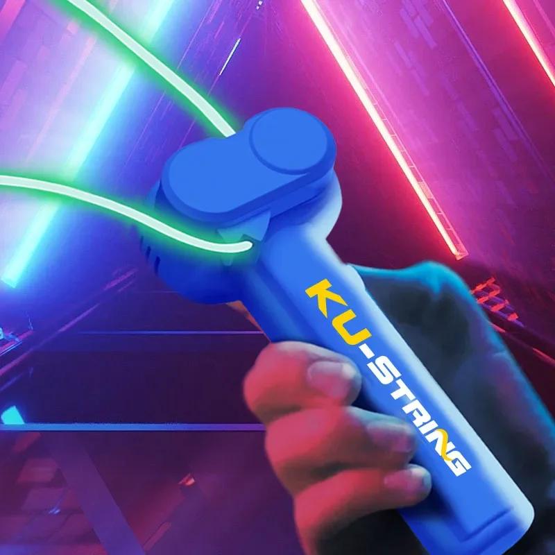 Latest Lights Toy String Glow in The Dark String Rope Launcher Luminous Travel Size Handheld String Stress Relief Toy ideal for Children Gift Idea