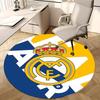 Real Madrid, Tappetino Sedia Club di Calcio, Tappeto Rotondo, Tappeto per Ufficio, Lavabile in Lavatrice, Antiscivolo, Adatto per Soggiorni, Camere da Letto