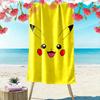 Cute Yellow Character Towel Beach Towel Quick-drying for Travel Outdoor Sports Jogging Beach and Swimming