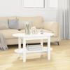 Day and Night - Day and Night Solid White Pine Wood Coffee Table 80x45x45 Cm