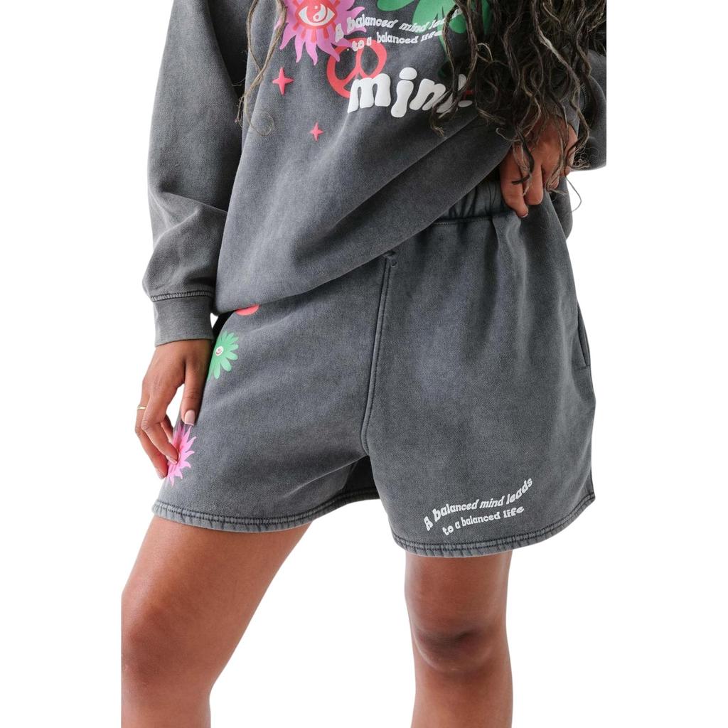 Daisy Street Womens/Ladies Puff Print Sweat Shorts