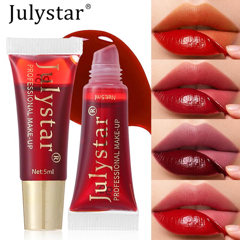 6- Peel Off Lip Gloss Waterproof Long-lasting Black Red Tear-off Lipstick Liquid Non-stick Cup Moisturizer Lip Stain Makeup