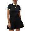 J.LINDEBERG Color Block Short Sleeve Polo Shirt Women Tops Black GWJT06441-9999