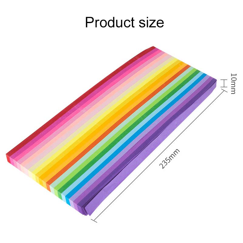 540 Feuilles Papier Pliage Bande Étoilée Colorée Fournitures Culturelles Bureau Étudiant Fait Main Diy Décoration Pentagramme Artisanat Tmz