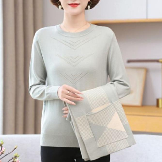 2pcs Fall Winter Women's Knitted Tops Set Plus Size Knitted Cardigan Pullover Sweater Two-Piece Set Open-front Cardigan Jacket Knitted Sweater Outfits