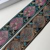 4.92yard Fabric Ribbon Vintage Flower Embroideried Trim Woven Ribbon Fabric Trim Fringes for Sewing Crafting