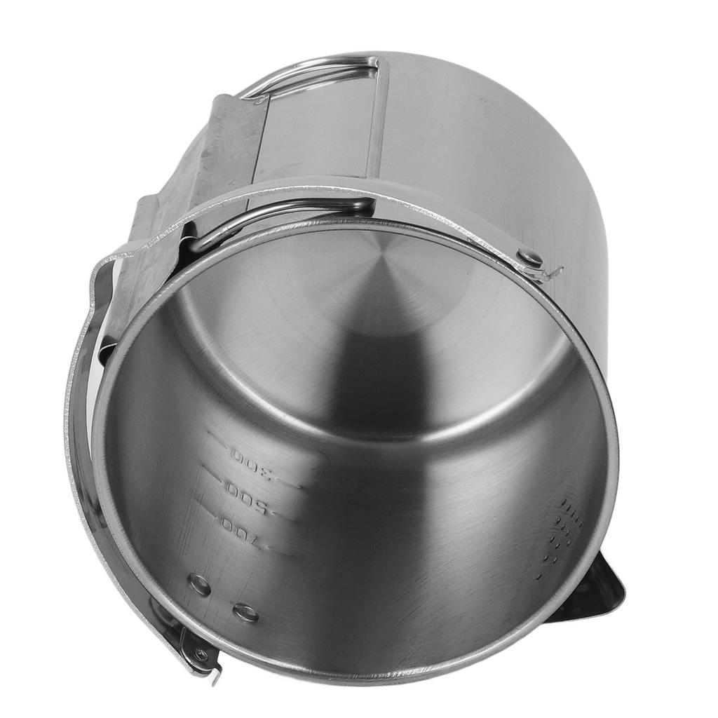 1.2L Stainless Steel Camping Kettle Portable Teapot Coffee Pot Outdoor Cookware for Hiking Camping Picnic