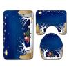 Christmas Bathroom Floor Mat Toilet Three-Piece Set