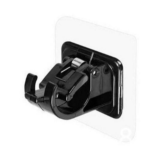 Adhesive Curtain Rod Clips & Hooks, Punch-Free Installation for Telescopic Rods