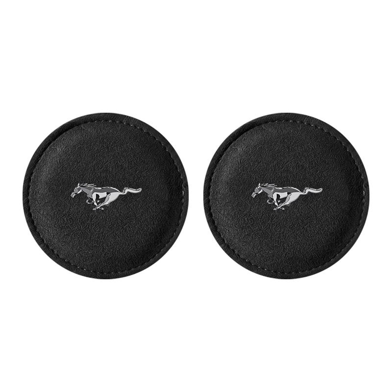 

Накладка на подстаканник из ПУ кожи с прорезью, нескользящий коврик-подставка для Ford Focus mk2 mk3 Fiesta mk7 Ranger Mondeo mk4 S-MAX Kuga Mustang 2pcs Mustang