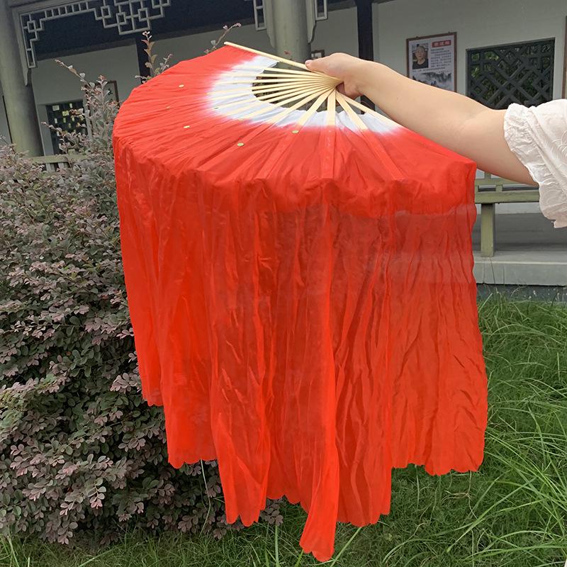 1-Foot Double-Sided Yangge Dance Fitness Fan Prop
