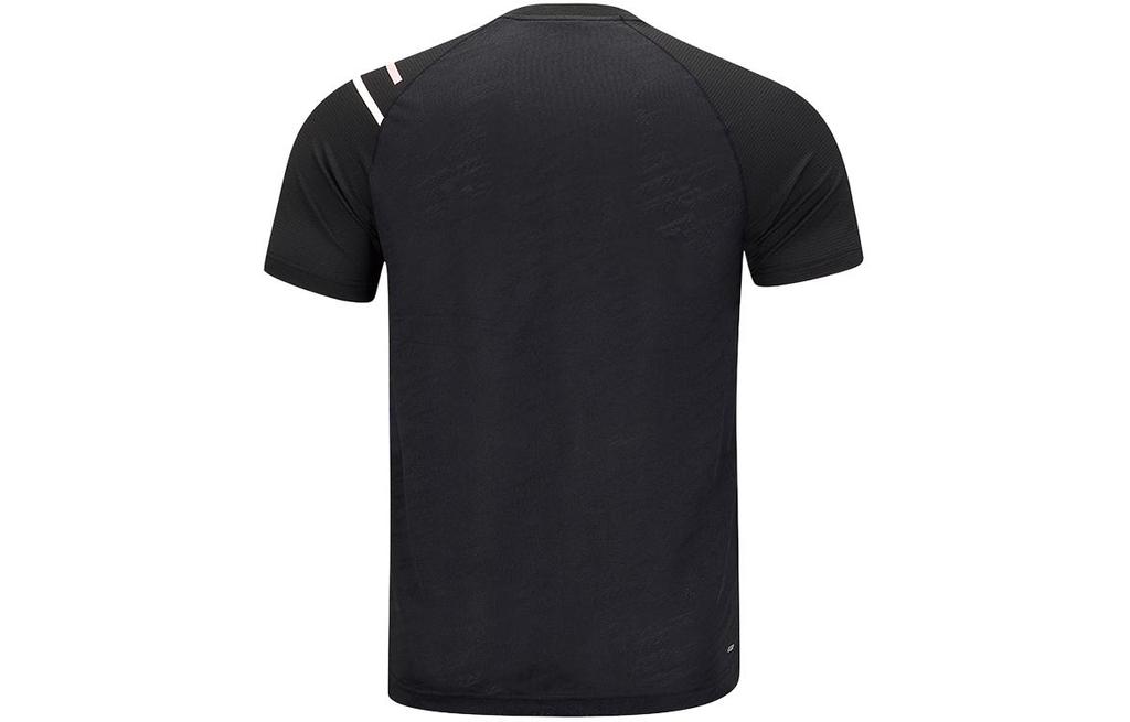 Li Ning Badminton Collection Raglan Sleeve T Shirt Unisex Black AAYU131-1