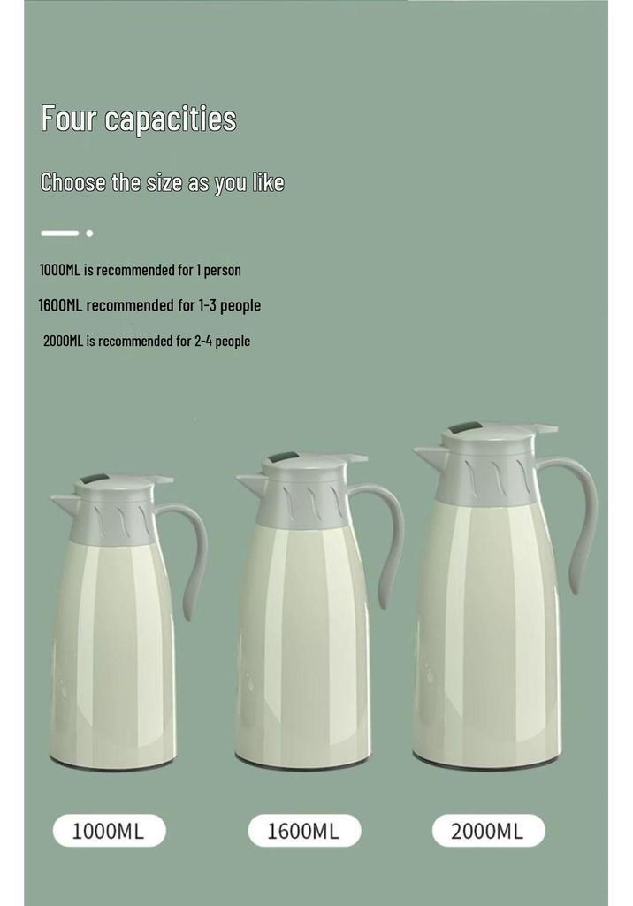 Smart Press-Type Insulated Water Bottle for Dorms and Homes - Perfect for Tea or Hot Water