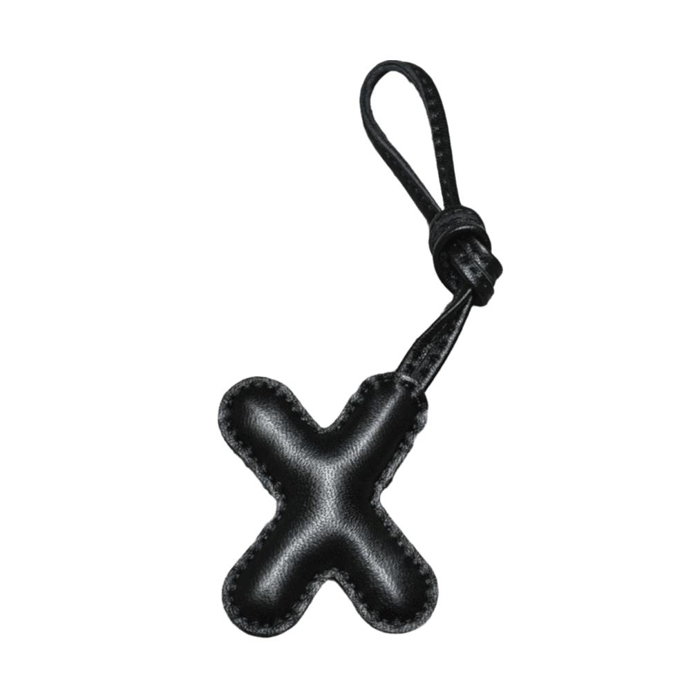 26 Initials Leather Alphabet Key Chain Genuine Sheepskin Car Pendant  Ladies