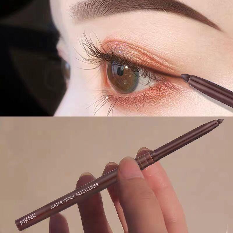 6 Color Automatic Soft Smooth Waterproof Eyeliner Gel Pen for Beginners, Easy to Color
