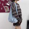 New Korean Version of Fashion Flannel Shoulder Bag, Simple Tote Bag, Literary and Lazy Leisure Bag, Simple and Versatile