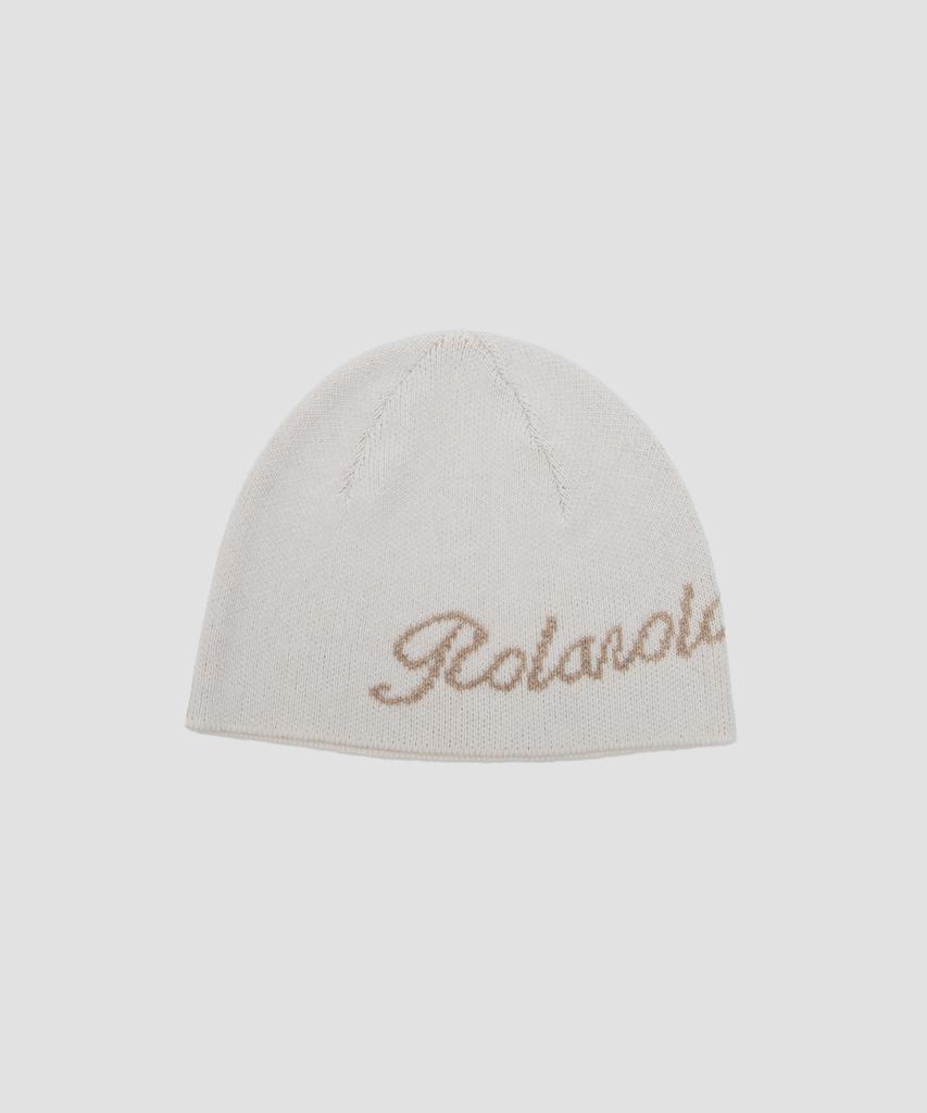ROLAROLA Logo Jaquard Beanie Ivory