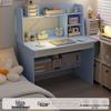 Integrated Desk with Bookshelf: Computer and Writing Desk for Home or Office
