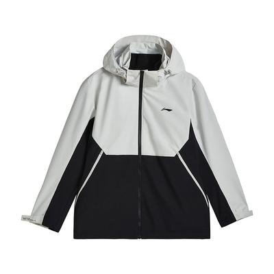 Li-Ning Einfarbiges Logo Locker geschnittener Windbreaker Wasserdicht Sportlich Lässig Hoodie Unisex Oberbekleidung AWBV153-1
