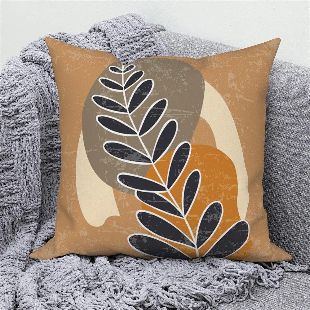 Pillowcase Home Decor Sofa Nordic Decorative  Abstract Geometric Plant Cushion