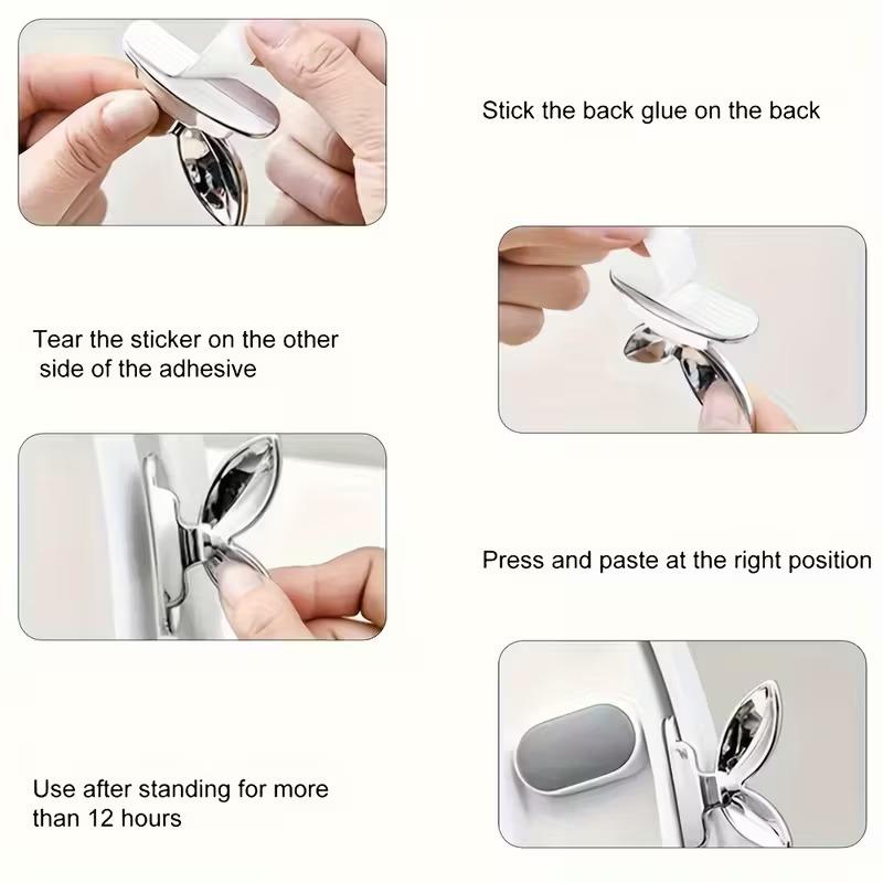 Toilet Lid Handle Multifunctional Hook Hands-Free Lift for Toilet Seat Easy Clean Design Durable Plastic Bathroom Accessory Set