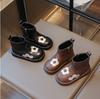 Mädchen Bestickte Stiefel Warme Winterstiefel für Kinder Dicke Sohle Süße Kinder Lässige Prinzessin Baumwollstiefel Rutschfest Vielseitig