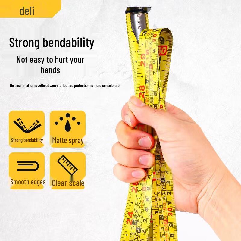 Deli High-Precision Steel Tape Measure