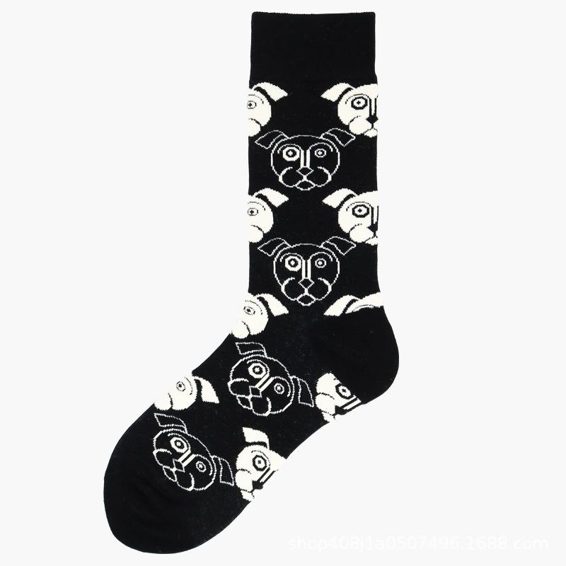 Hundreds Fashion Personality Cotton Socks Unisex Men Happy Street Skateboard Fruits Harajuku Gift Funny Boys Male Dress Sox