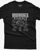 Woodworker Brain Shirt, Funny Woodworking Humor Tee, Carpenter Gift, Sawdust Craftsman T-Shirt