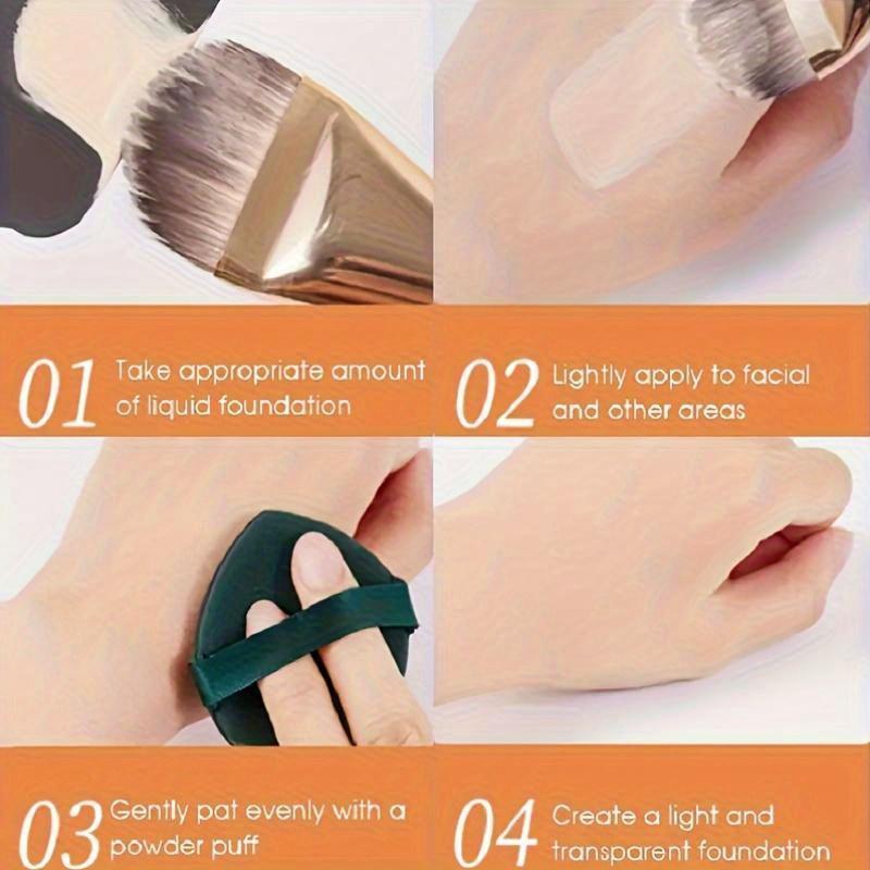 1Pcs Professional Super Thin Concealer Cream Makeup Brush Liquid Foundation Face Base Brush Make Up Tools