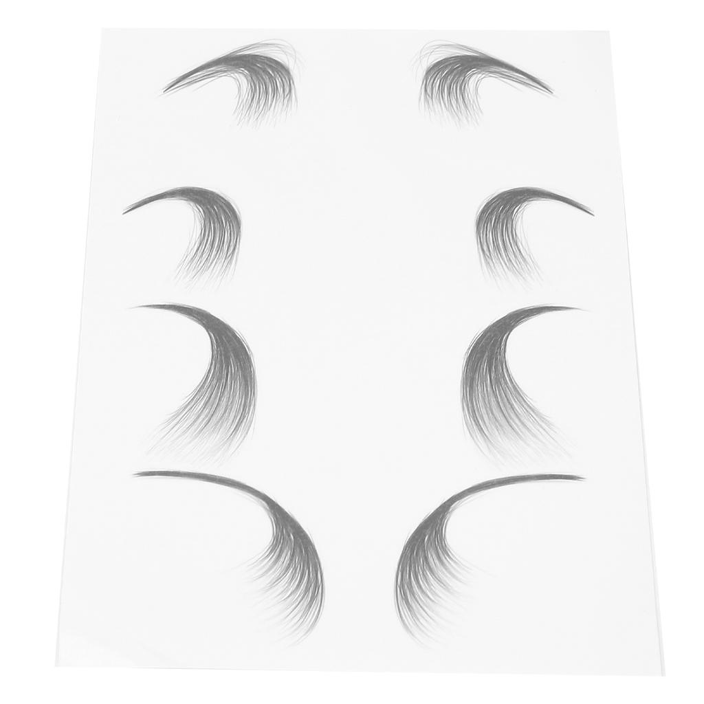 Adesivo de Tatuagem para Cabelo Bordas Penteados Borda de Tatuagem Cabelo Impermeável Adesivo de Linha do Cabelo Falsa HE-05