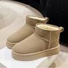 New Thick-soled Snow Boots for Women, Fleece and Thickened Warm Bread Shoes, Cotton Shoes for Women