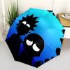 Rick "Morty" Automatic Folding Umbrella with Sturdy Iron Frame, Portable Compact Travel Umbrella All-Season Use Parties 0807071