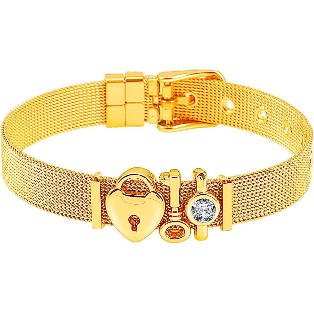 Buy Charm Luxury Mesh Strap Women Bracelet Rose Gold Mesh Strap Fashion