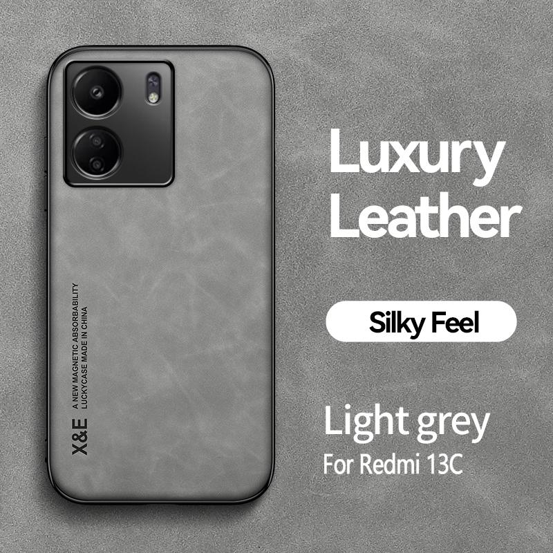 For Redmi 13C 4G Magnetic Case Matte Leather Cover Xiaomi 12C Camera Shell Shockproof Fundas Redmi 10C Lana Del Rey Redmi 10X 4G
