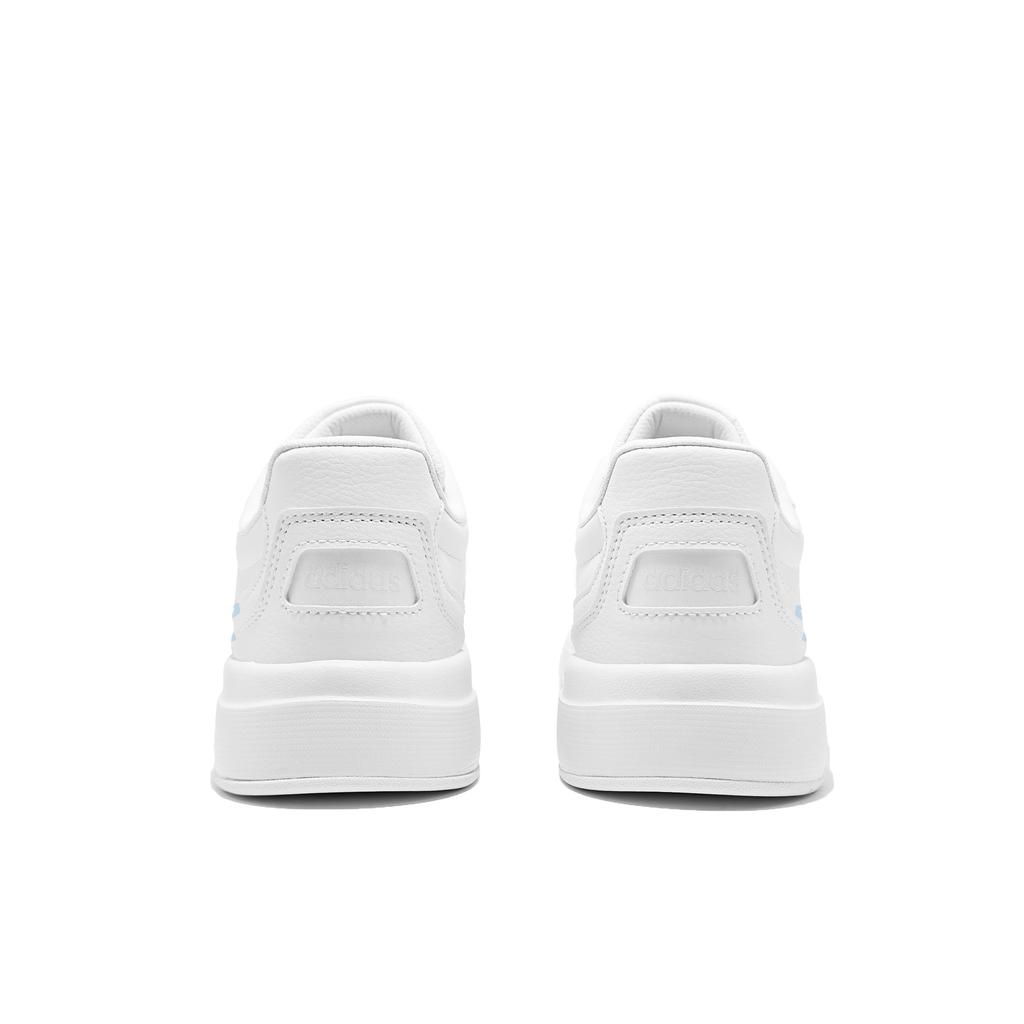 Adidas LITE BALLER No Rain Pu Slip Resistant Cushioning Abrasion Resistant Low top Skateboard Shoes Unisex White Blue JS4358(Team1879-)