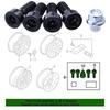 For BMW E70 E71 F10 F30 mini F80 X2 X4 X636136776076 36136786191 Alloy Wheel Locking Bolts M14x1.25 Lug Bolt Nut Security Key