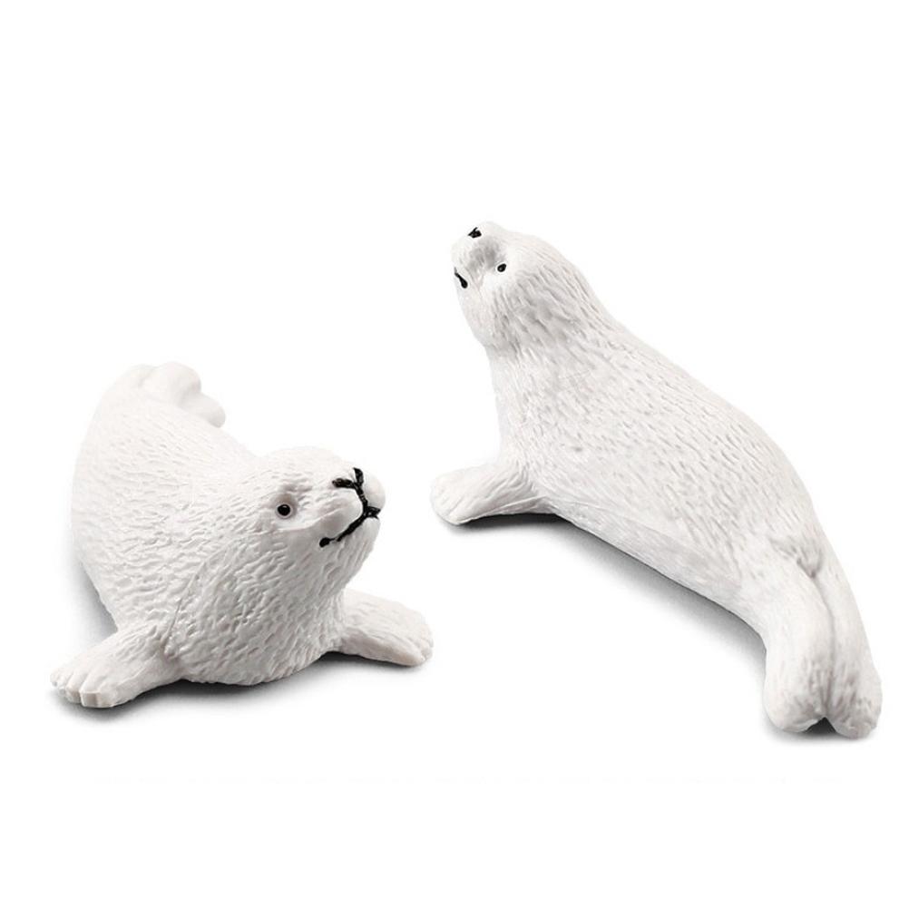 10Pcs Arctic Circle Ocean Sea Animal Figurines Set Animal Learning Models Figures Christmas New Year Birthdays Gift