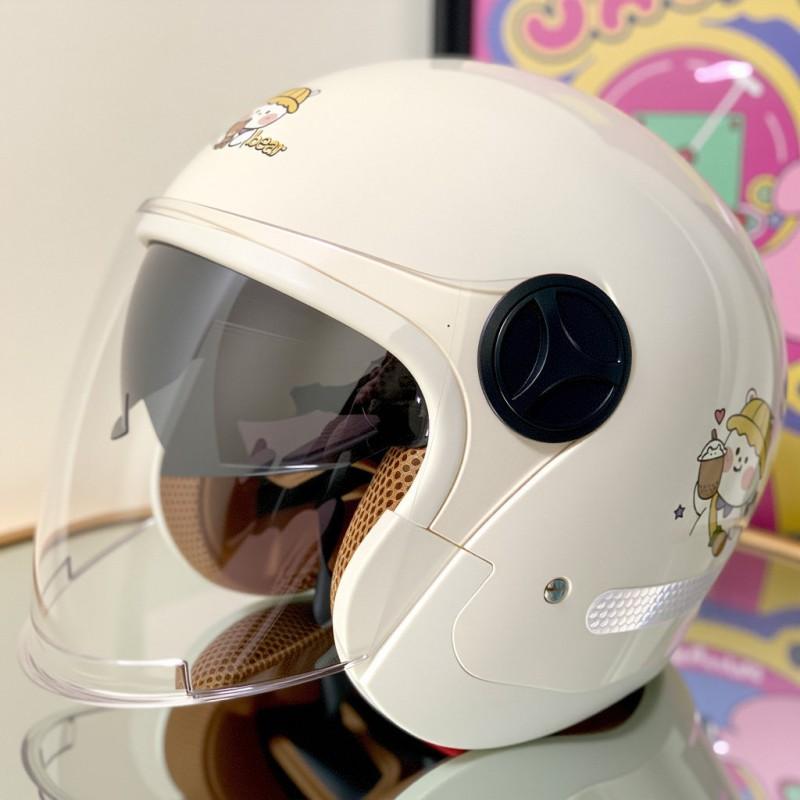 Universal Electric Bike Half Helmet Warm Men Women 4 Motorcycle Safety
