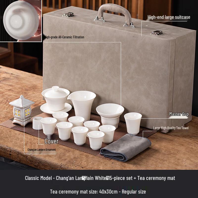 Ru Han Classic Ceramic Tea Set