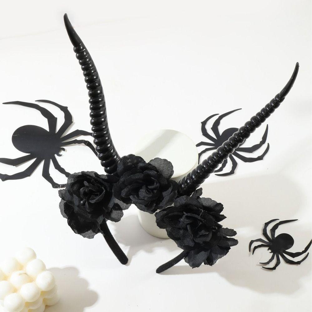 Simulationsblumen Gothic Kopfschmuck Übertreiben Halloween Kopfbedeckung Mädchen/Kinder