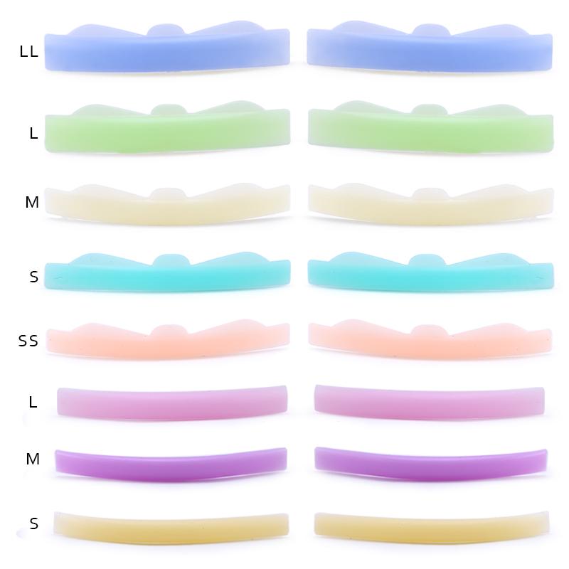 8 Pairs Eyelash Perming Pad Silicone Eyelashes Perming Curler Reusable Lash Lift Shield Pads For Lasting Eyelash Lifting