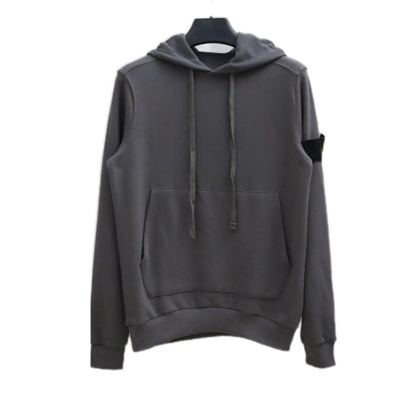 Basic Plain Hooded Sweatshirt Men Women 360g Cotton Loose Fit Casual Streetwear