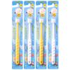 Dandelion Seed 360× Round Toothbrush with Extra Fine Bristles (Set of 4 for Ages 0-3)