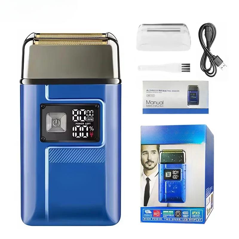

Dry and Wet Electric Shaver IPX5 Waterproof Men s Rechargeable Beard Razor Floating Forward Shaving Machine Razor