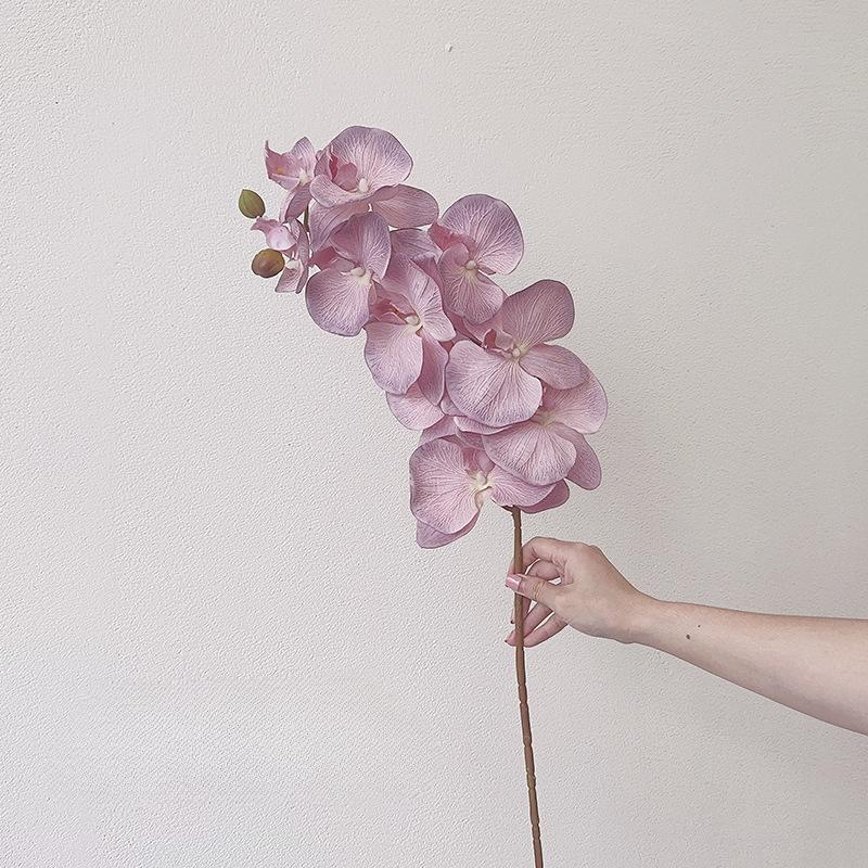 

2 шт. Ретро искусственные цветы 10 голов фаленопсис 90 см домашняя цветочная композиция свадьба гостиная ваза украшение реквизит для фотосъемки искусственный цветок фиолетовый/розовый