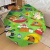 1 Stück Camping Katzen Schirm - 8 Speichen verstärkt, Automatisches Öffnen, Leicht & Langlebig, Mode Accessoire für Draußen - L0333